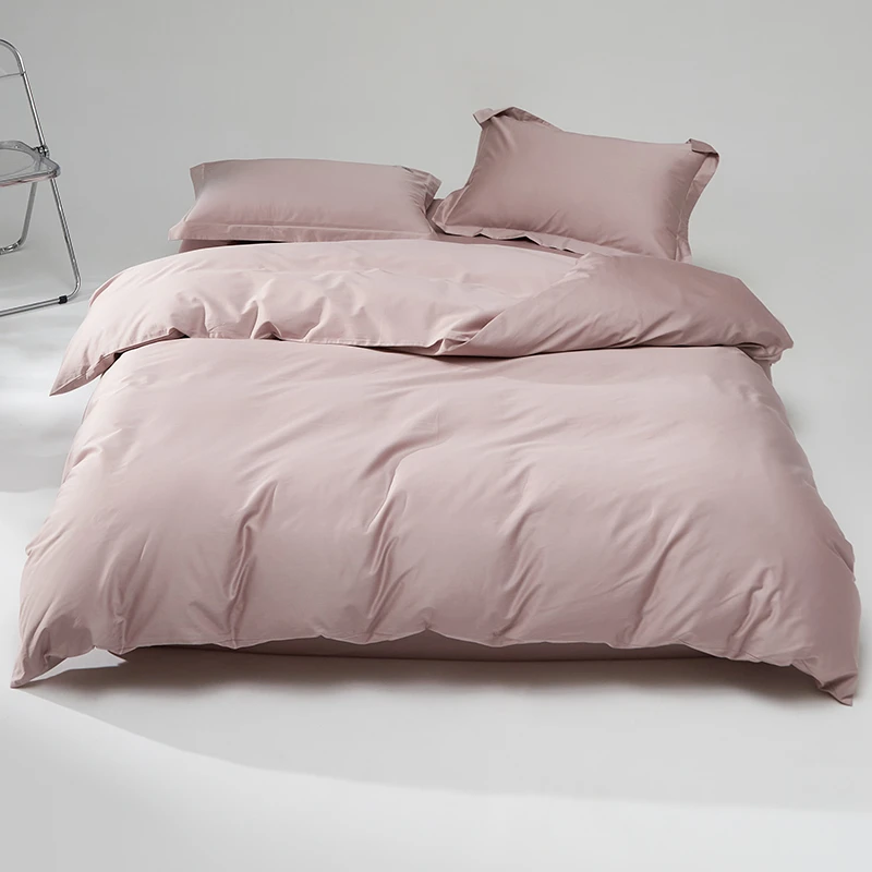 【纯色四件套】高端100支新疆贡缎长绒棉100%全棉四件套纯棉匹马棉