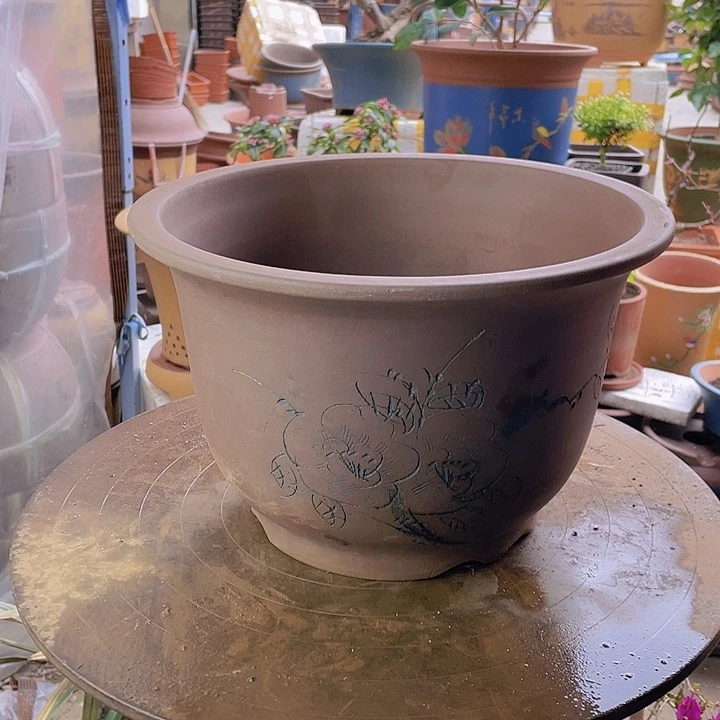 紫砂宜兴紫砂30平角金钟