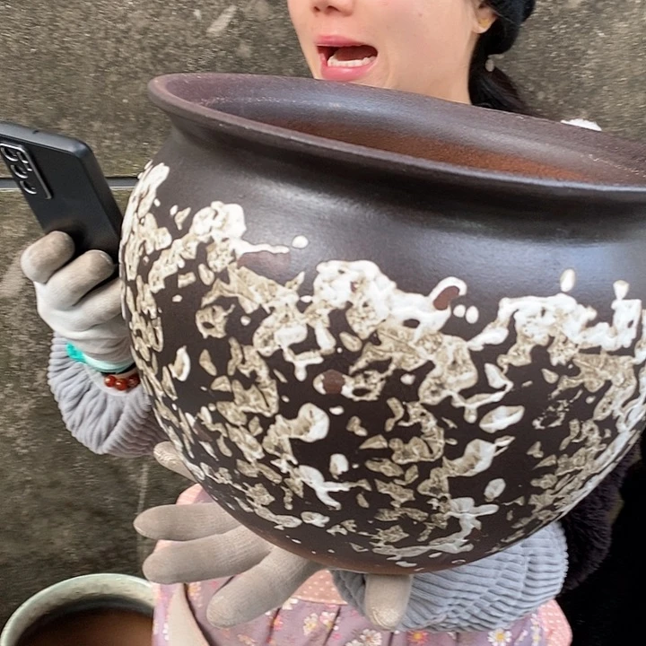 紫砂花盆正品口30高24