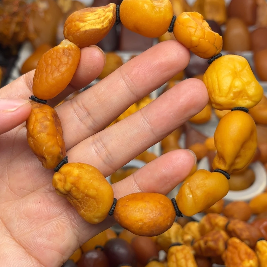 未镶嵌琥珀裸石天然蜜蜡手串