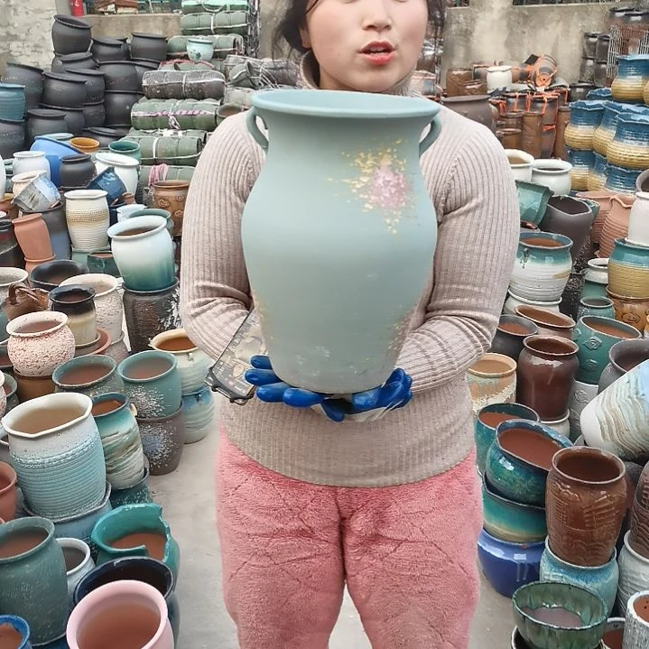 红陶口20高32一个盆