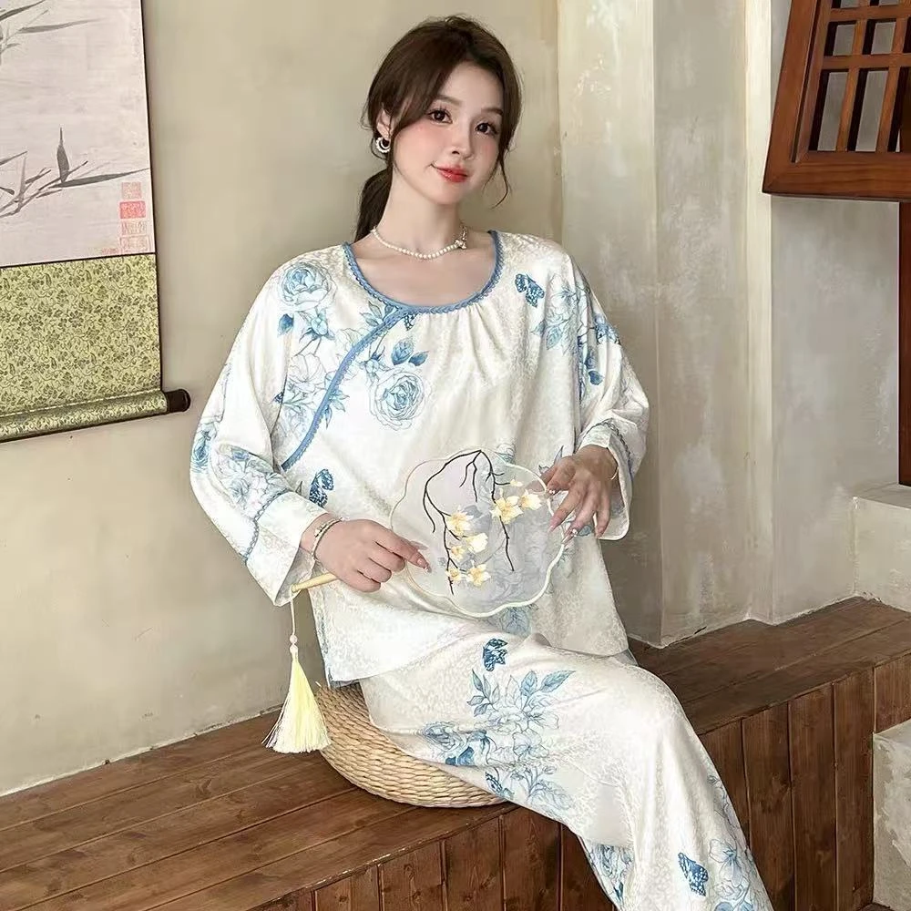 Y12 秋季新款睡衣新款女款时尚轻奢设计款