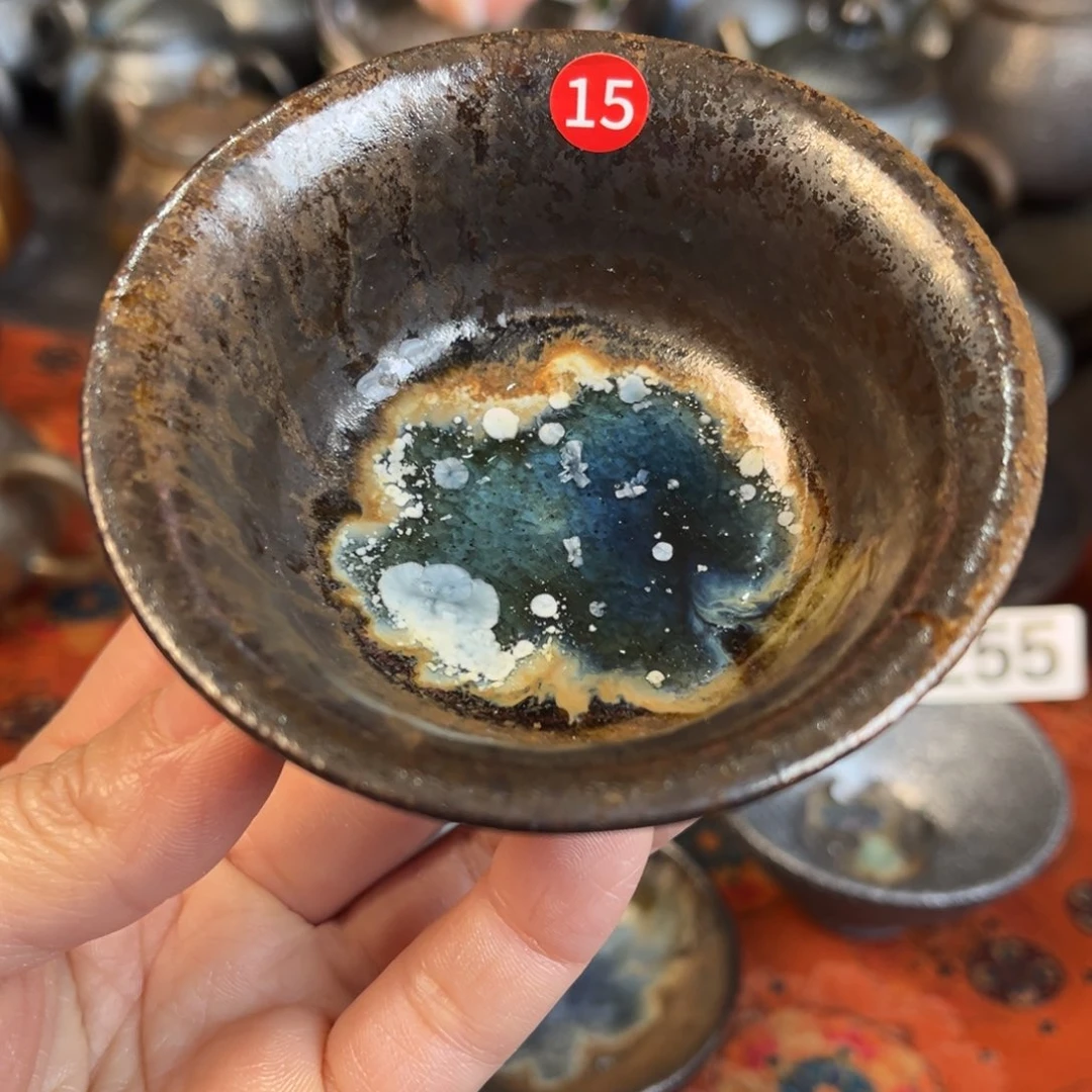 柴烧茶器主人杯杯柴烧