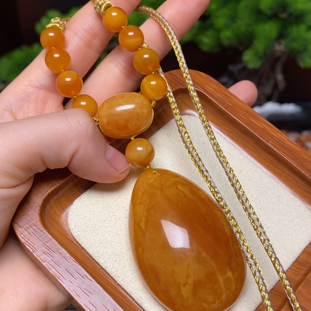 【闪购商品】蜜蜡颈饰未镶嵌项链