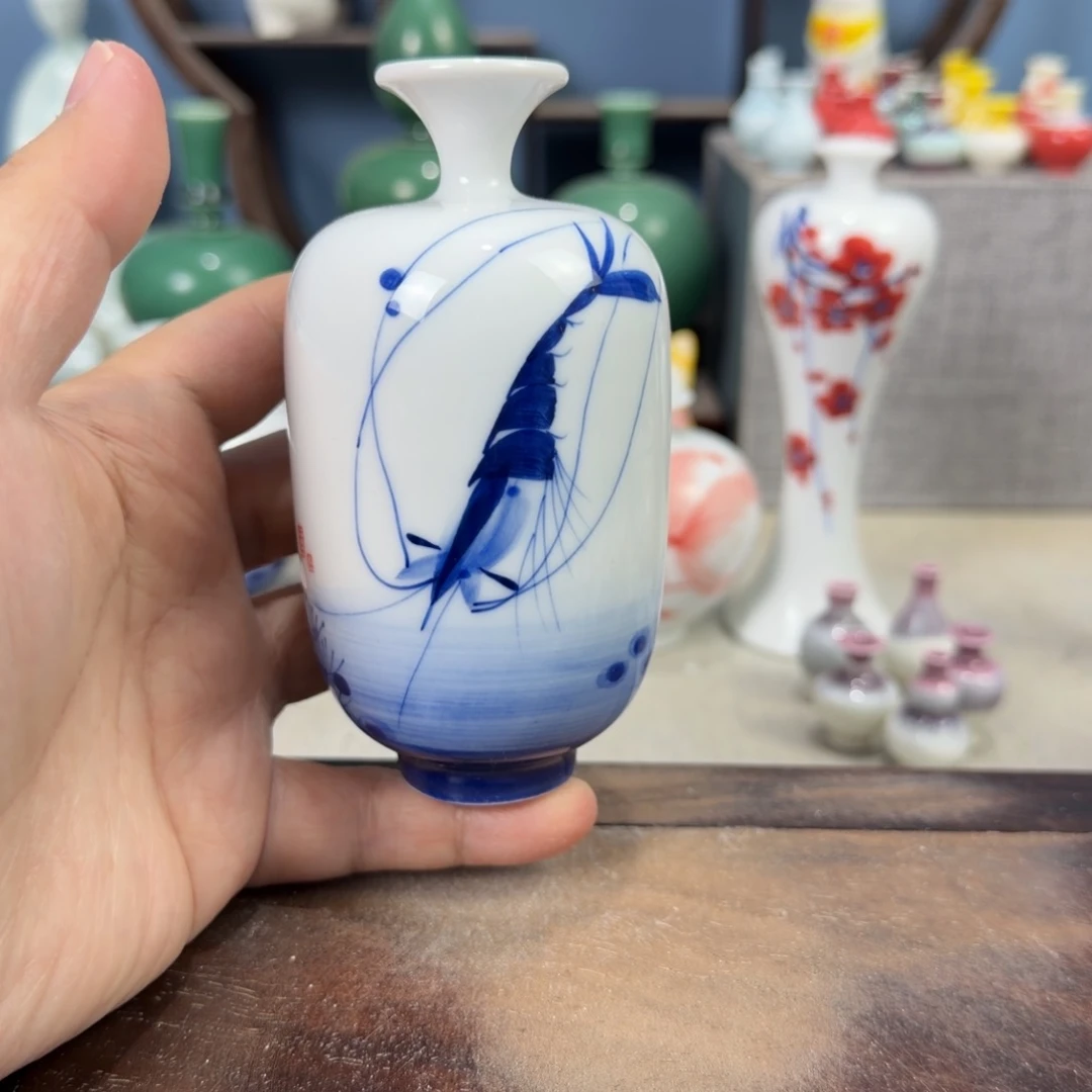 陶瓷手工小花器摆件