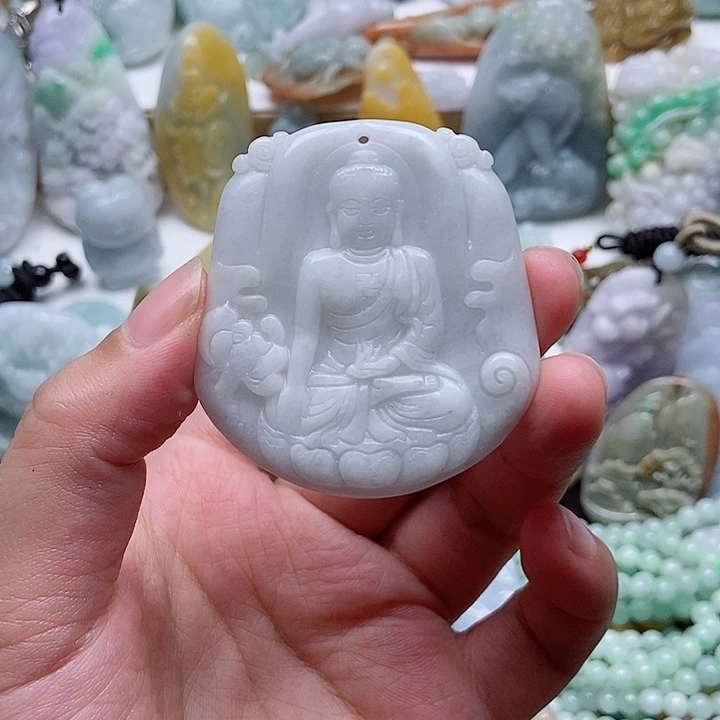 翡翠未镶嵌吊坠(不含链)1