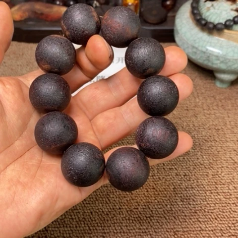 木A48降真香2.5圆珠黑金高货