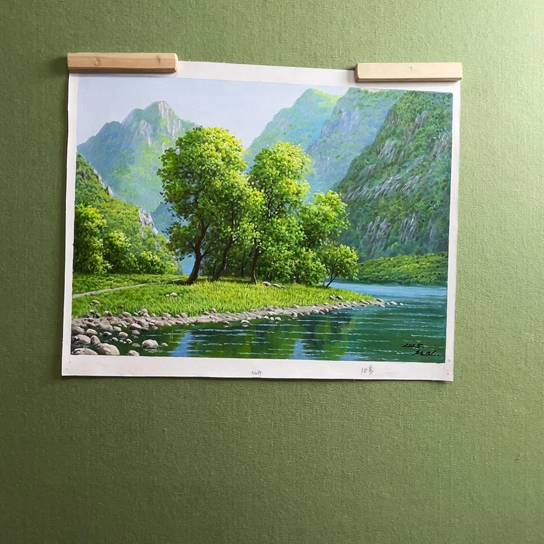 油画朝鲜艺术家油画作品
