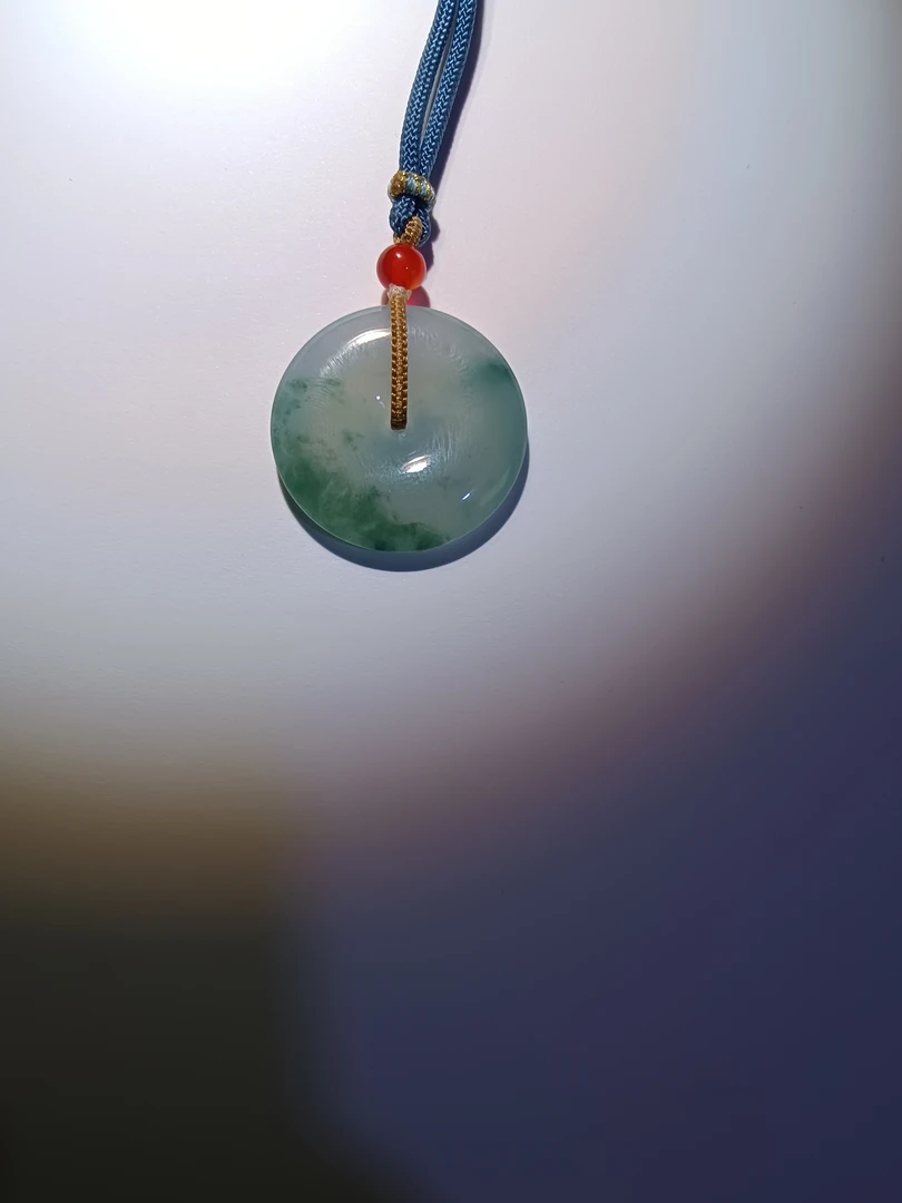 翡翠平安扣：所有美好与你环环相扣气质时尚精美高冰轻奢坠链素款