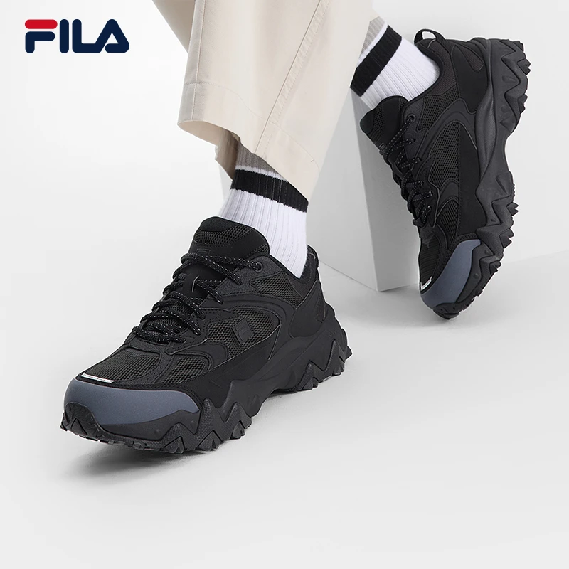 【流光风】【欧客漫】FILA斐乐运动增高老爹鞋2025夏款网面透气休闲鞋