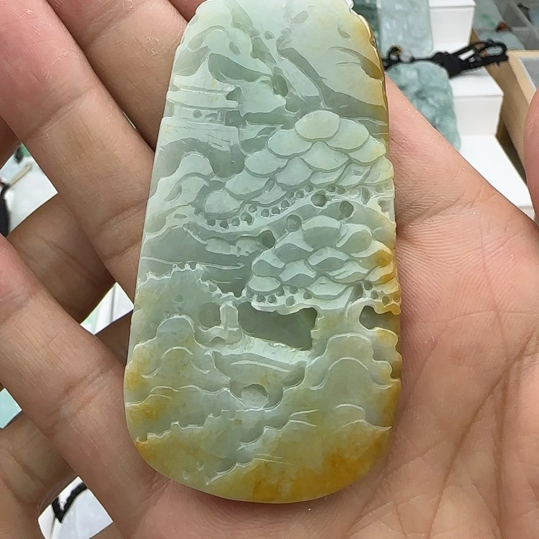 翡翠未镶嵌颈饰翡翠