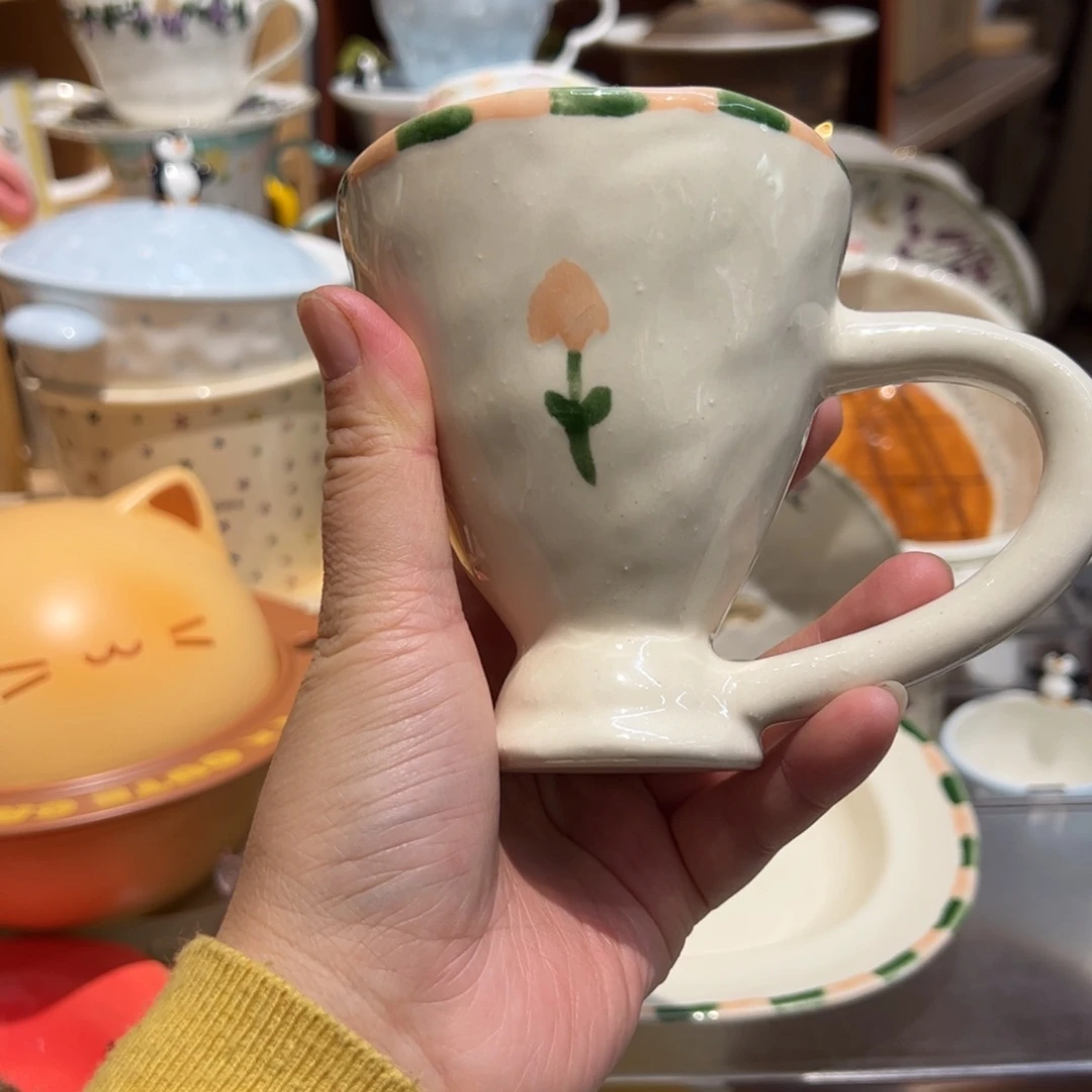 郁金香土陶马克杯