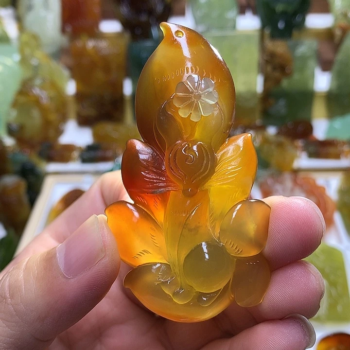 蛇纹石玉未镶嵌珠宝半成品