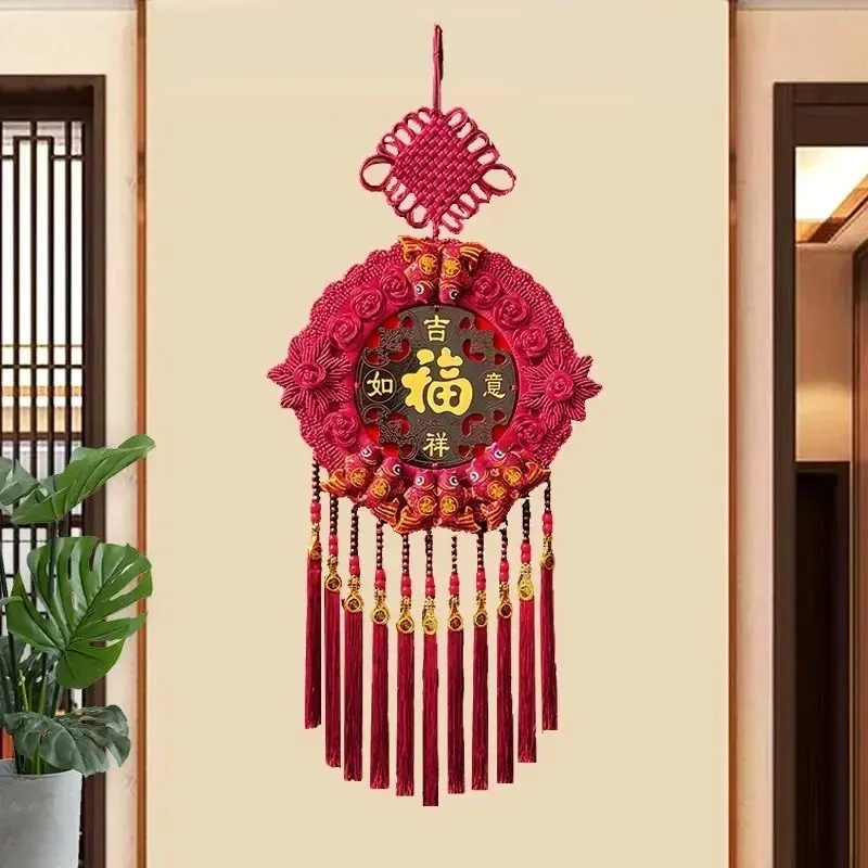 新春中国结-故宫红太阳花中国结挂件高档装饰玄关乔迁过年蛇年挂