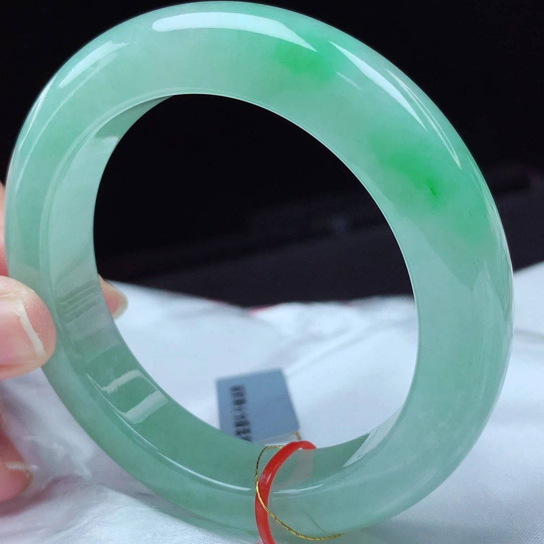 翡翠未镶嵌手镯56圈4468