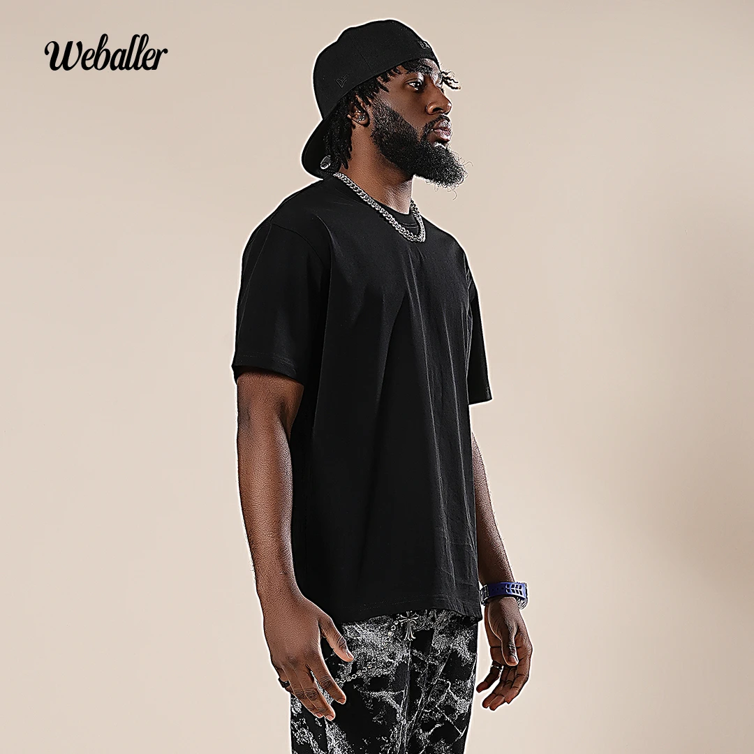 春夏休闲潮牌短袖男女运动美式休闲宽松个性圆领