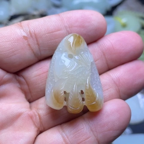 吊坠(不含链)未镶嵌和田玉