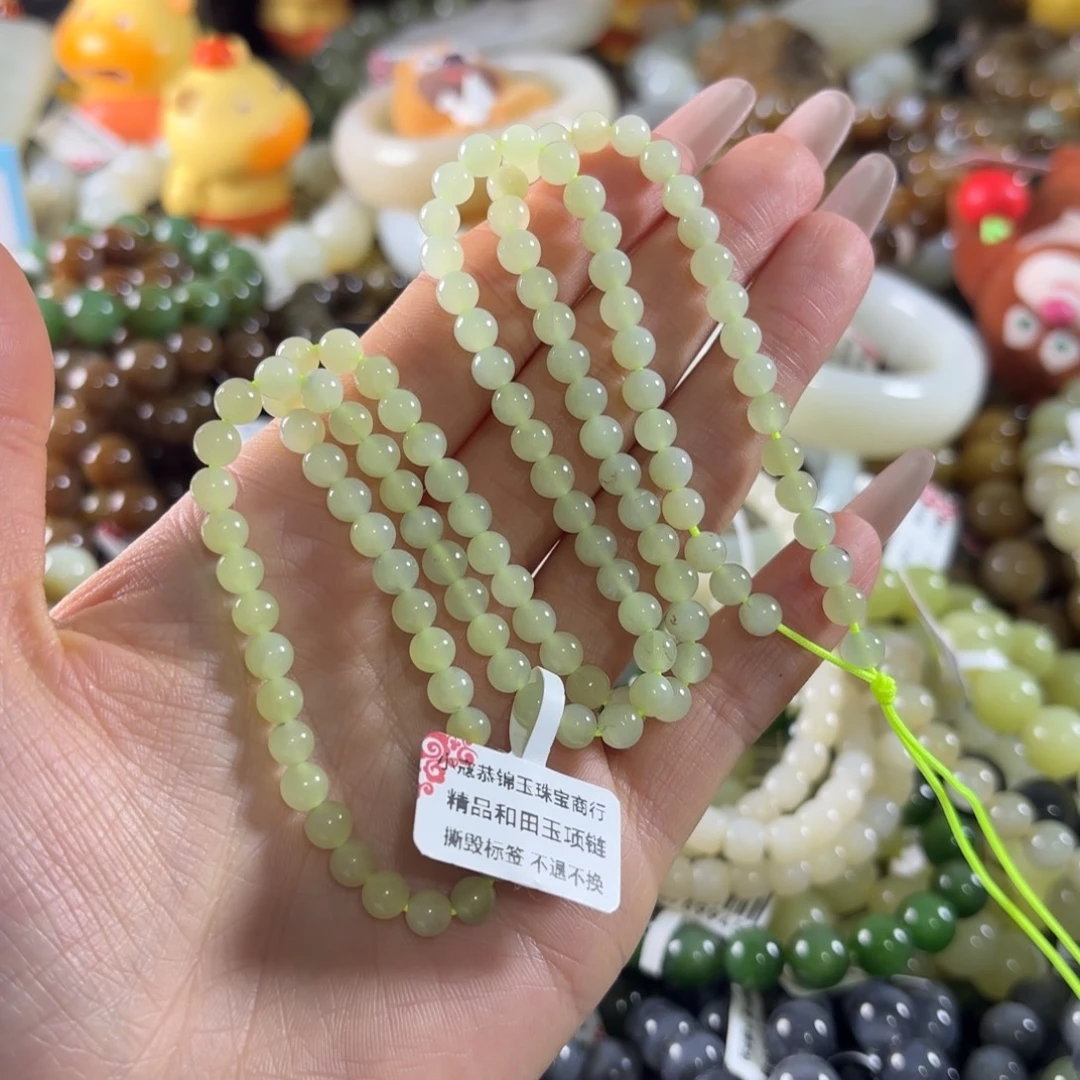 和田玉未镶嵌手串169