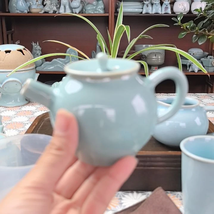 瓶汝瓷苹果壶福利