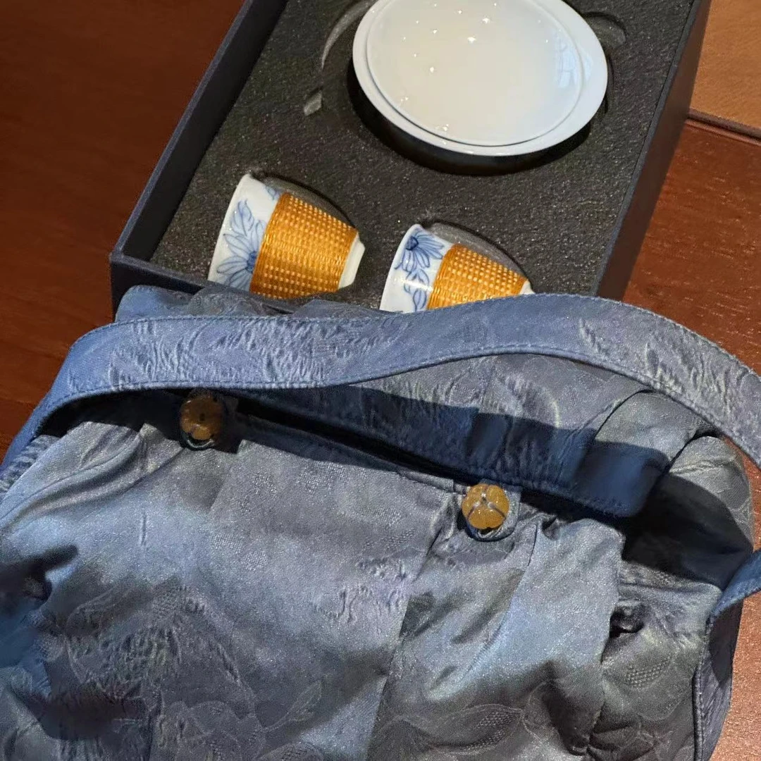 ZT3516[学茶严选]篱香兰彩套装 ,+蓝凤茶事包