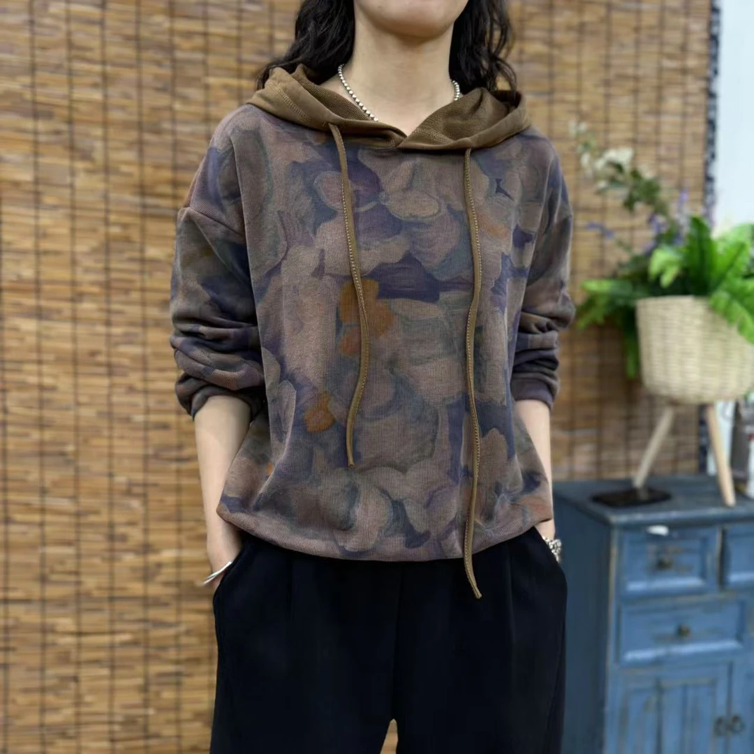 8713新款春季洋气减龄宽松显瘦连帽卫衣