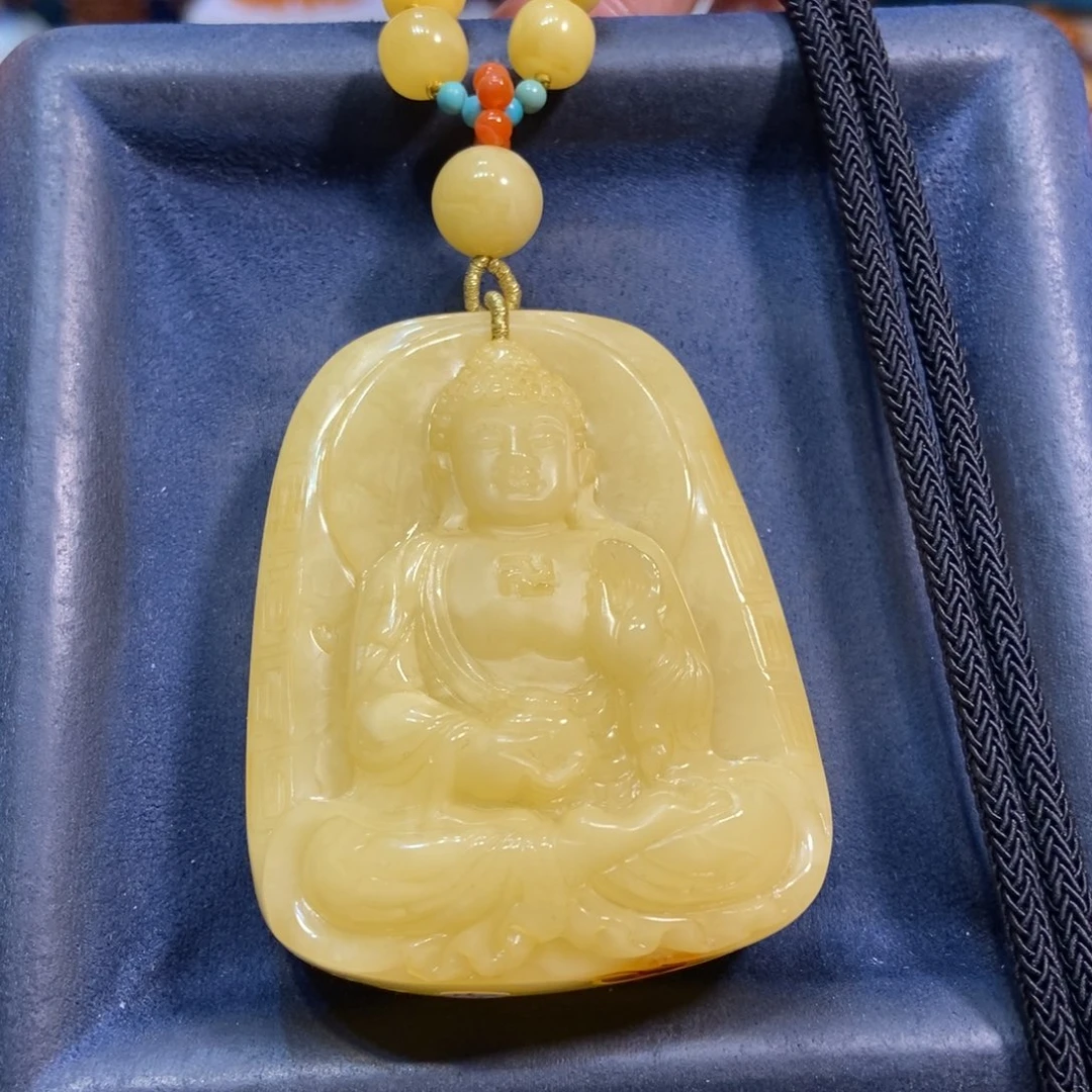 未镶嵌颈饰琥珀蜜蜡