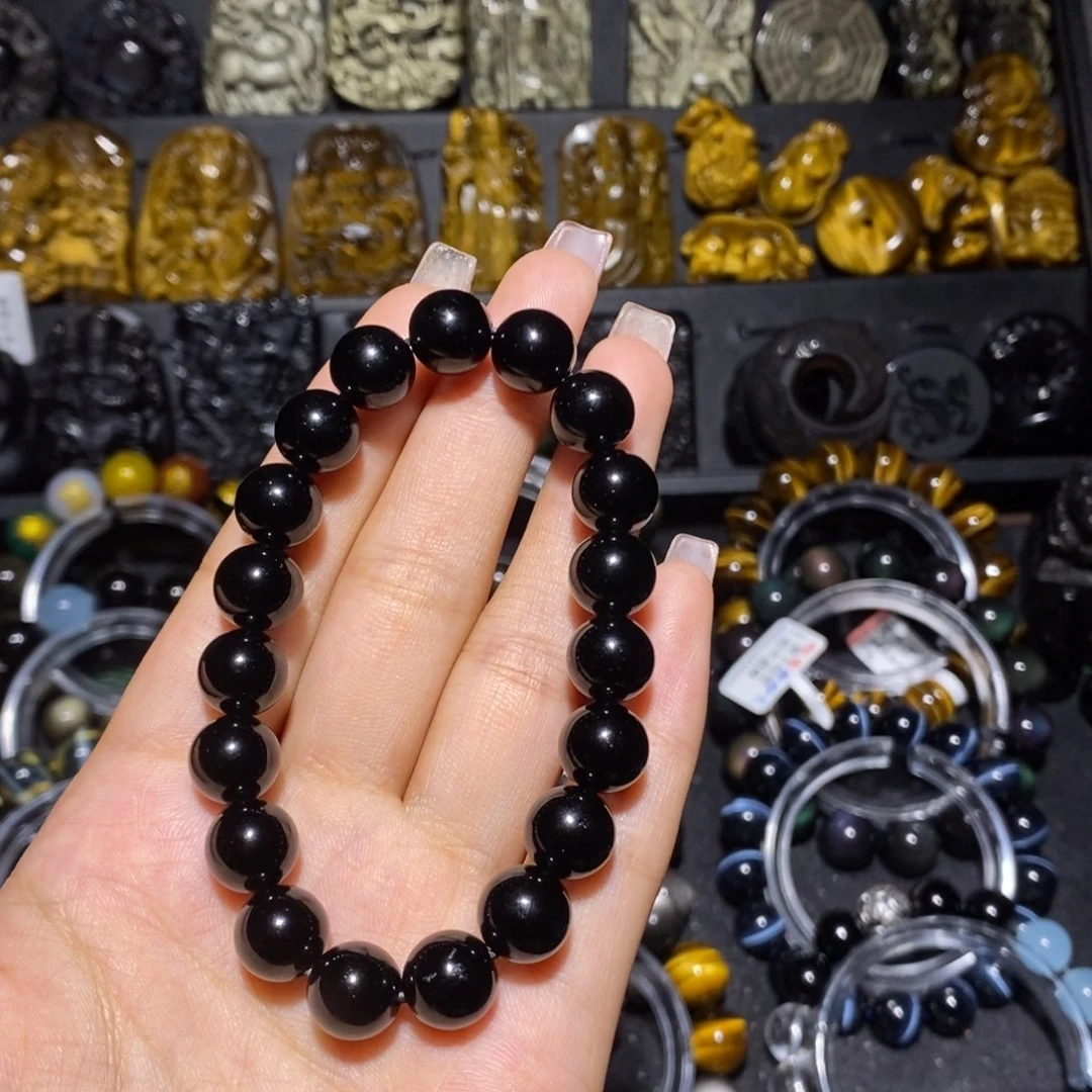 未镶嵌黑曜岩珠宝奇石玲*
