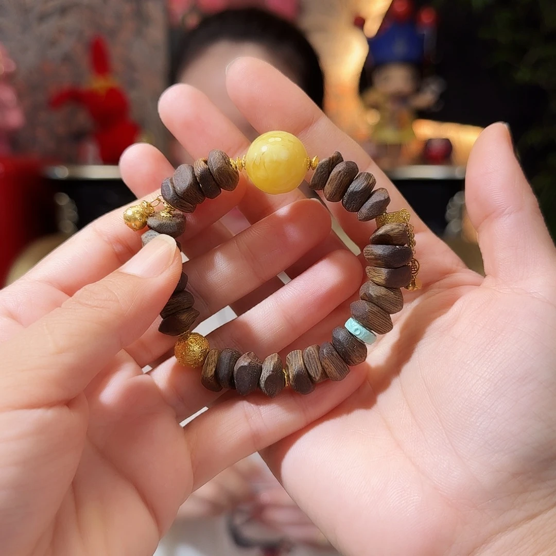 沉香手串精致手串18K