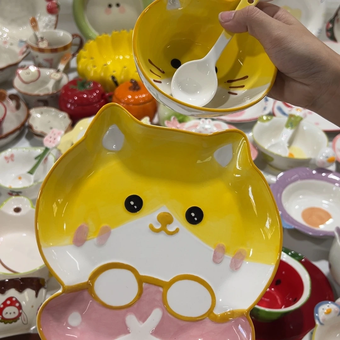 摆件高温陶瓷釉下彩正品