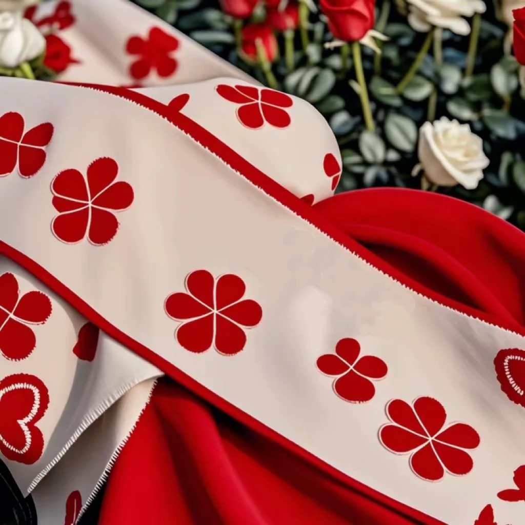 【花花】连衣裙穿搭时尚氛围感情人节围巾