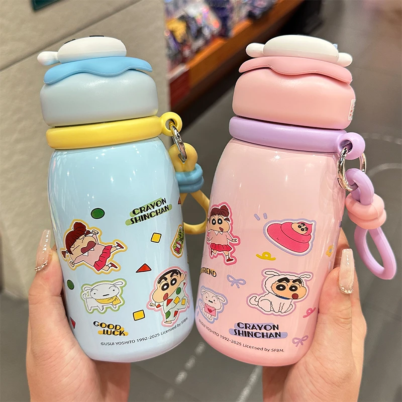 蜡笔小新杯子保温杯女水杯子爆款2025最新款儿童水杯可爱小巧杯子