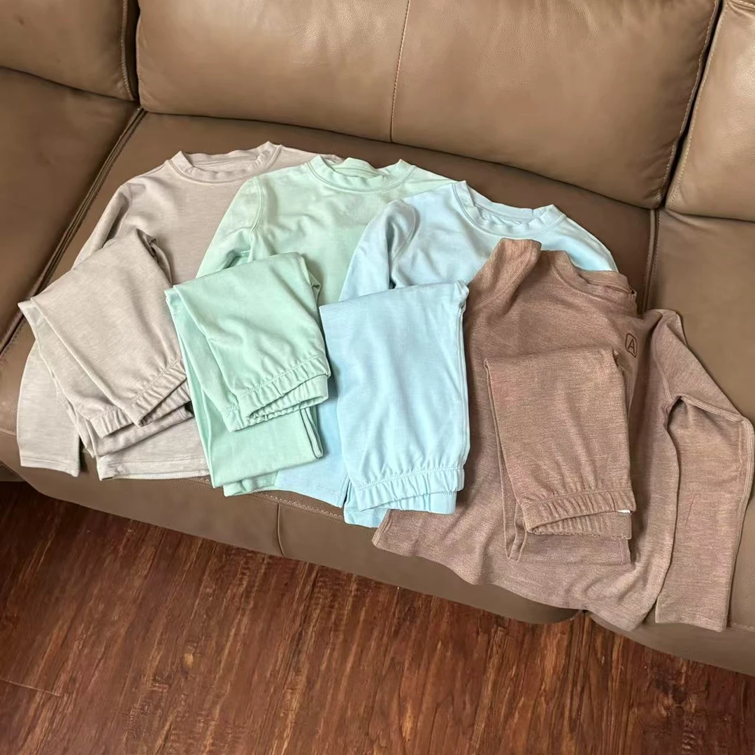 薄款 儿童春秋款德绒无痕弹力秋衣秋裤