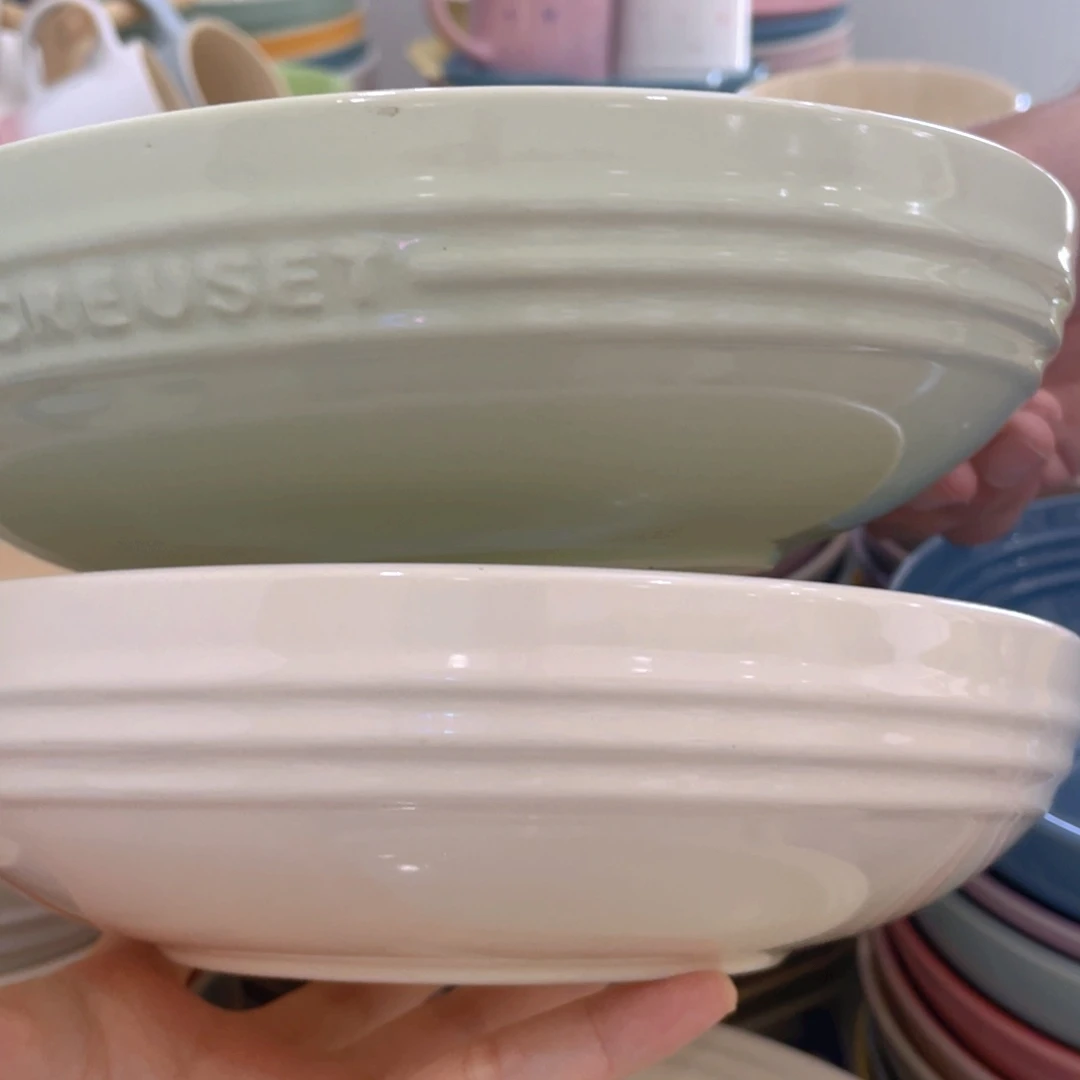 微瑕2个8英寸圆深盘