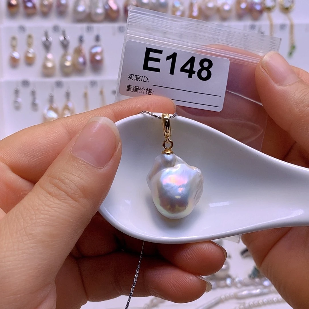 淡水珍珠颈饰银S925镶嵌