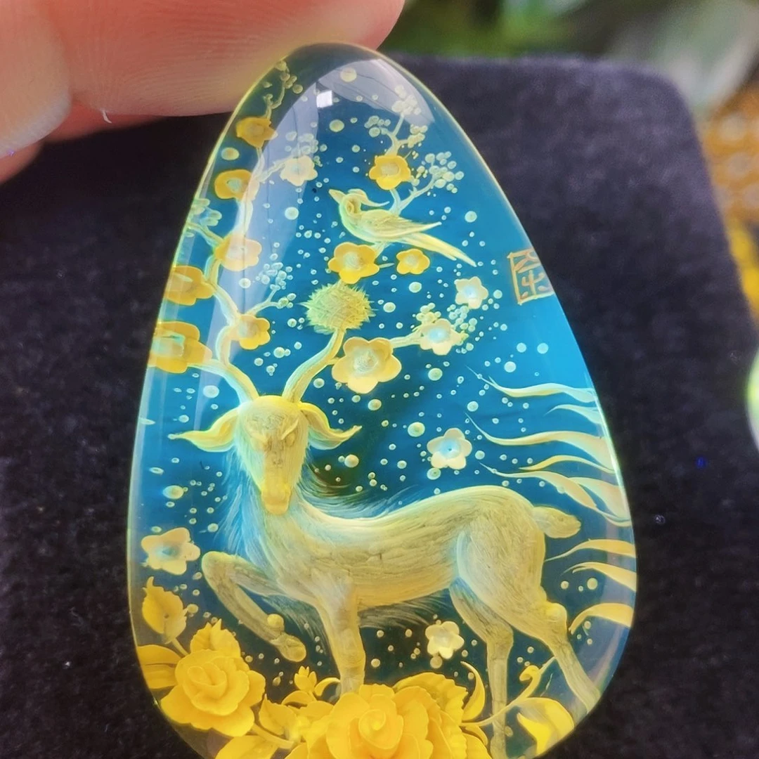 【闪购商品】金珀吊坠(不含链)未镶嵌