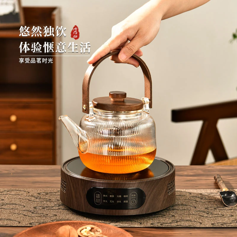 玻璃煮茶壶可明火耐高温蒸煮高档提梁烧水泡茶壶家用2025新煮茶炉