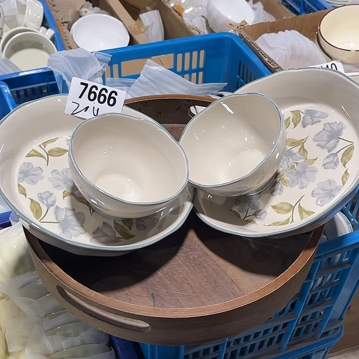 瓷片微瑕外贸餐具7666