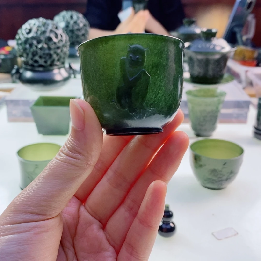 和田玉（青玉）未镶嵌挂件微瑕