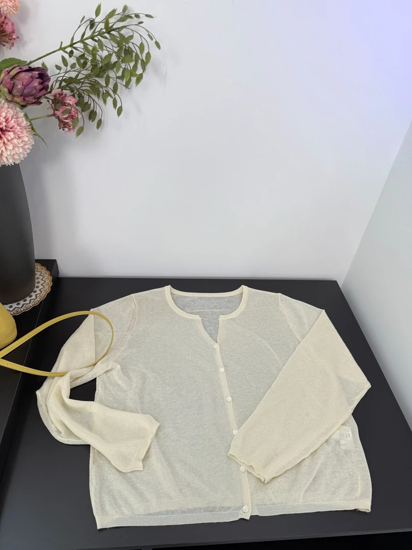 【蝶谷】V领防晒针织开衫