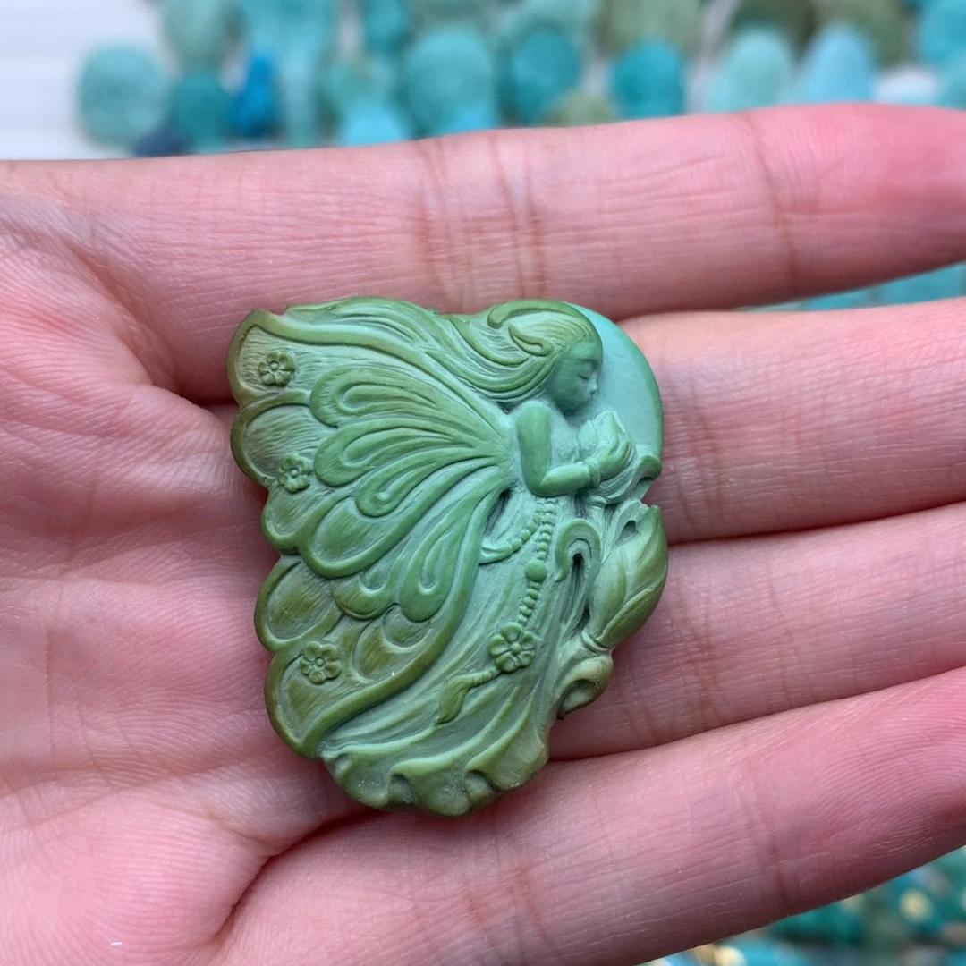 未镶嵌绿松石珠宝奇石