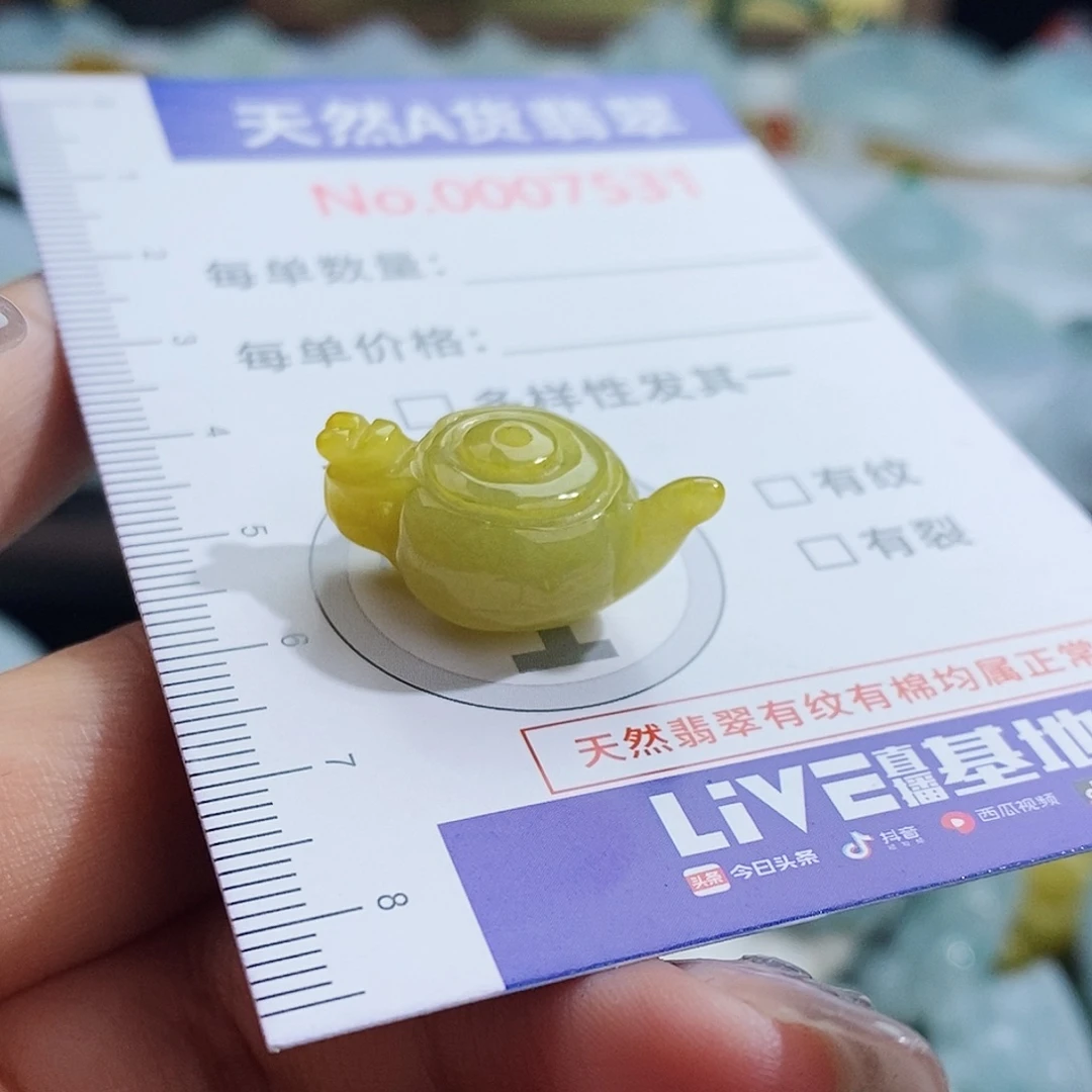 翡翠未镶嵌颈饰7531