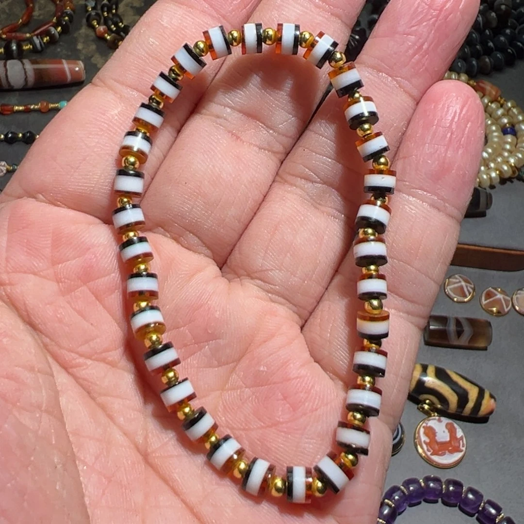 颈饰琉璃也门剁珠