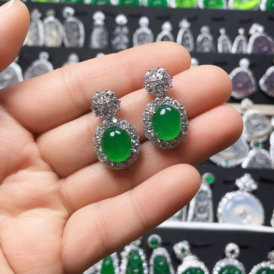 玛瑙/玉髓耳钉合金