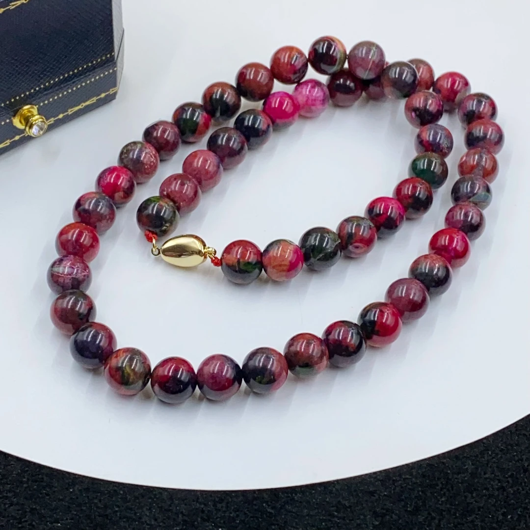 4213   紫色珠珠项链多样性发货