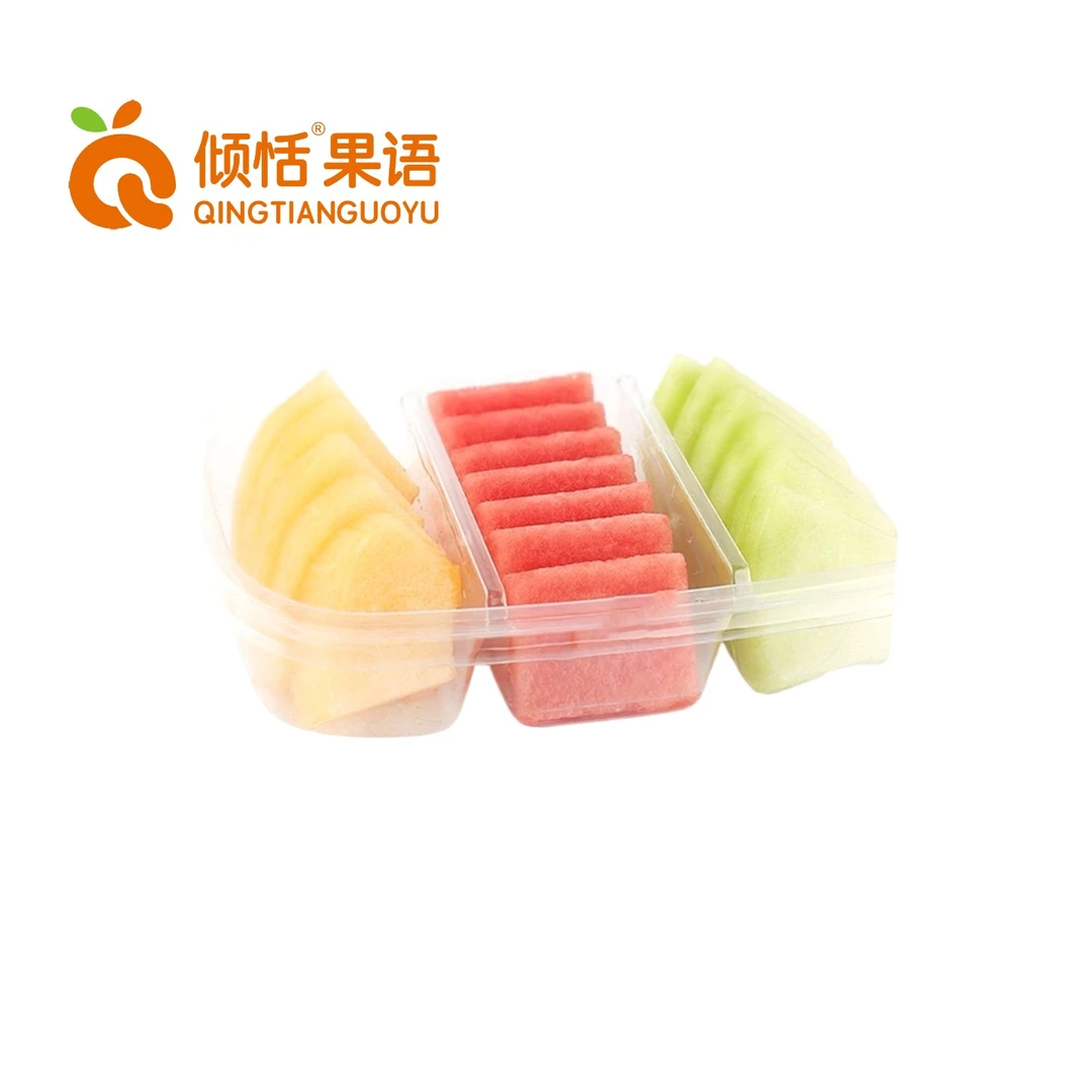 果切（三拼）麒麟瓜拼哈密瓜拼芒果一盒（约350克）