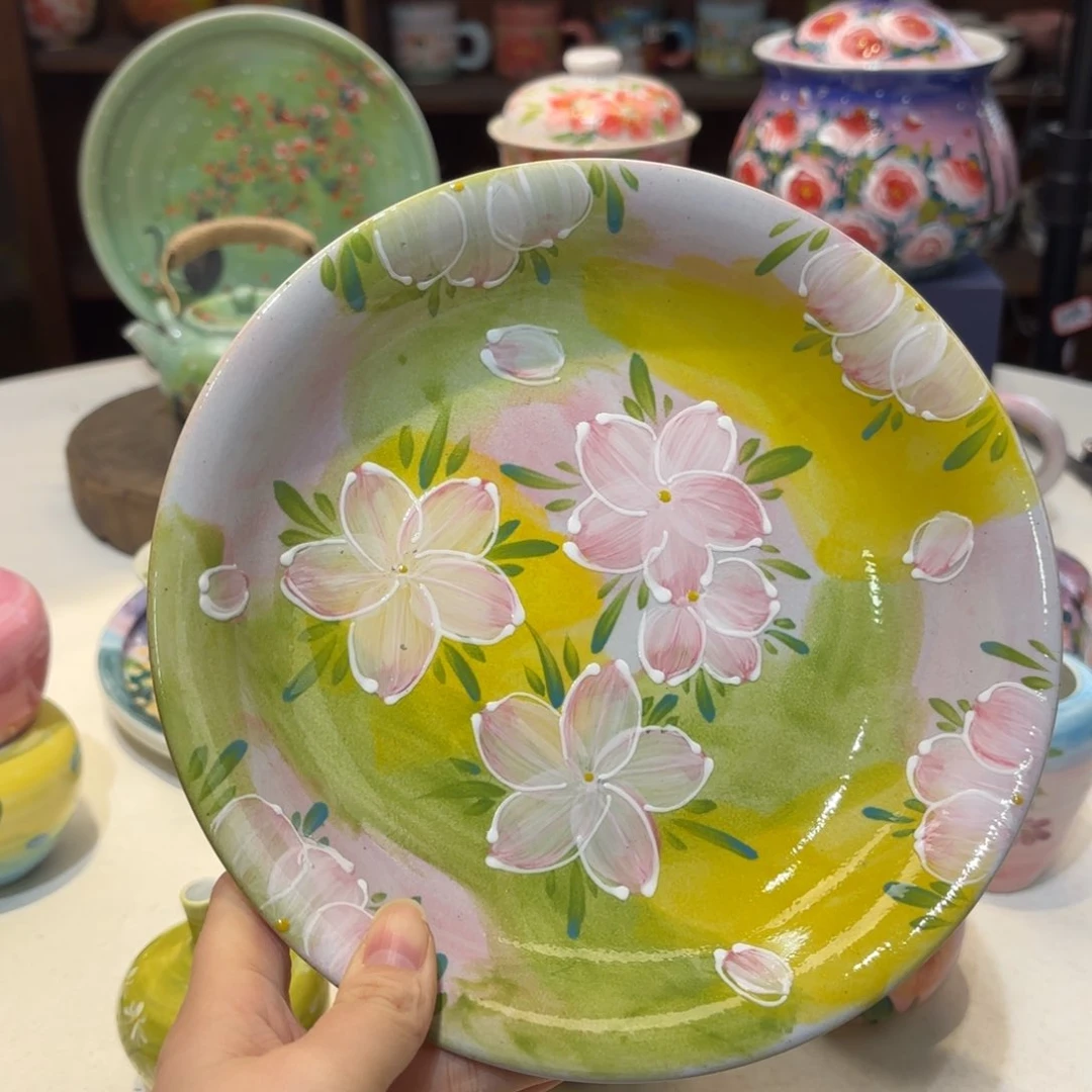 景德镇手绘高温釉下彩陶瓷茶具