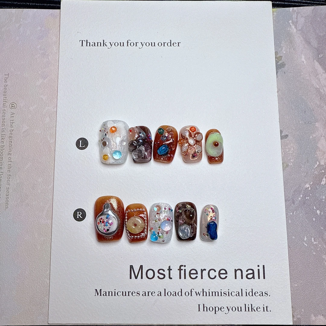 罗曼尼~最猛指甲盖气质手工穿戴甲