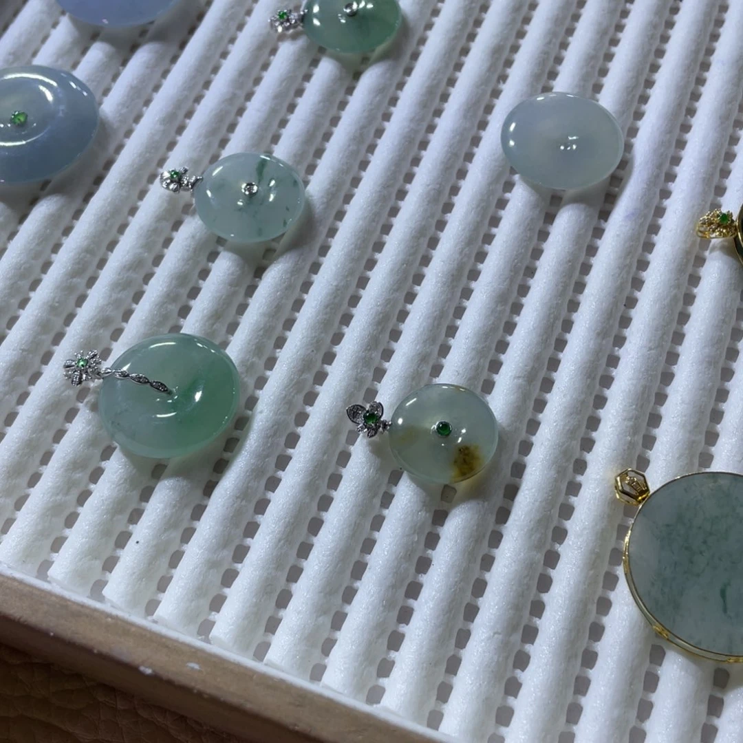 翡翠未镶嵌颈饰天然翡翠平安扣裸石