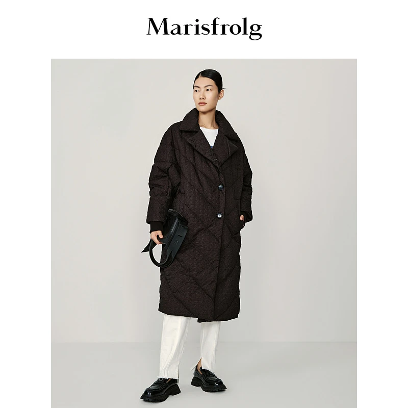 【小香风羽绒】玛丝菲尔冬季新款气质时尚显瘦鹅绒羽绒服ACDE4020Y