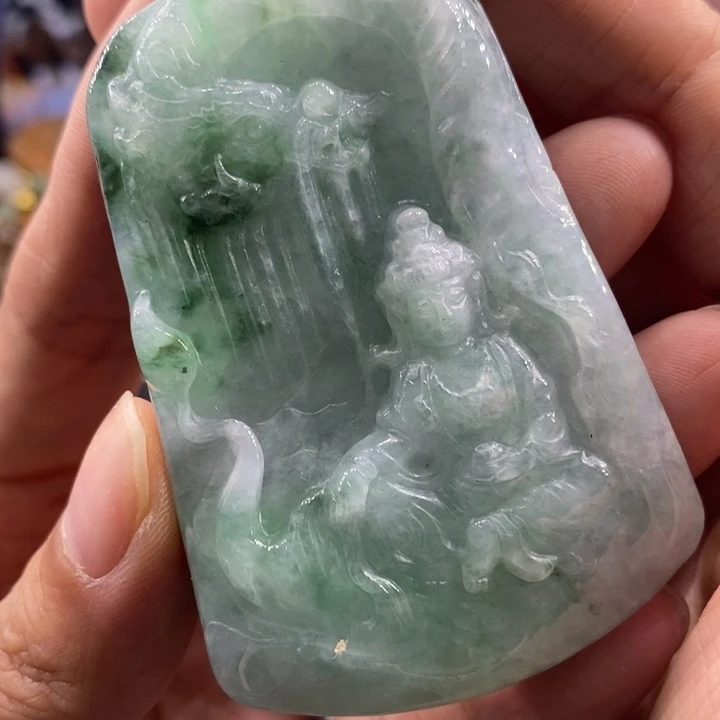 翡翠未镶嵌吊坠(不含链)用****71244